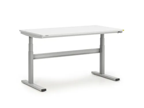 ESD-montagetafel,HxBxD 630-1270x1500x800mm,blad gelamineerd grijs