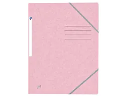 Elastomap Oxford Top File+ A4 pastel roze karton