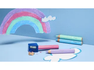Kleurpotlood Faber-Castell Grippy XXL Jumbo kartonetui 4 stuks pastel - 3