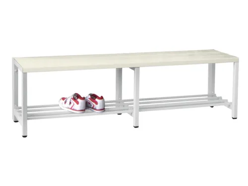 omkleedbank,HxLxD 430x1500x370mm,onderstel RAL9010