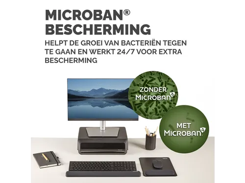 Muismat met polssteun Fellowes Breyta XL zwart 21x28cm