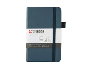 Notitieboek Sakura hard cover pocket lijn donker indigo 90x140mm - 1