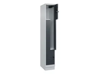 Z-garderobekast,HxBxD 1950x300x500mm,vak B 150/300mm,draaigrendel - 2