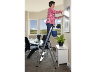trapladder,eenzijdig,3trede(n),balk L 1,55m,aluminium - 7