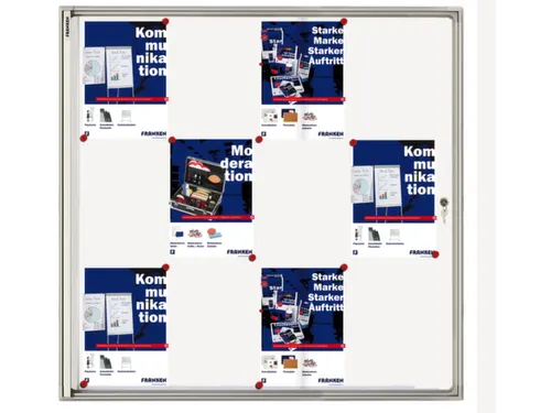 Vitrine Binnen 12xa4 Schrijfbord 960x980x35mm