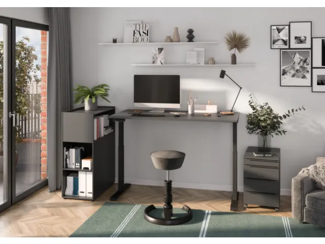 Bureau à hauteur réglable élec.,HxlxP 720-1200x1400x800mm