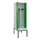 PBM-locker met bank,HxBxD 2120x600x815mm,2vak,vak B 300mm,draaigrendel