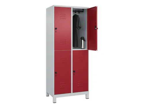 dubbeldekse locker,HxBxD 1950x800x500mm,2x2vak.,vak B 400mm