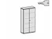 Armoire De Bureau,Finition Corps Anthracite,Finition Face Avant