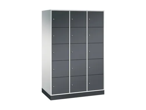 grootvolume-lockersysteem,RAL 7035/RAL 7021,HxBxD 1950x1220x600mm