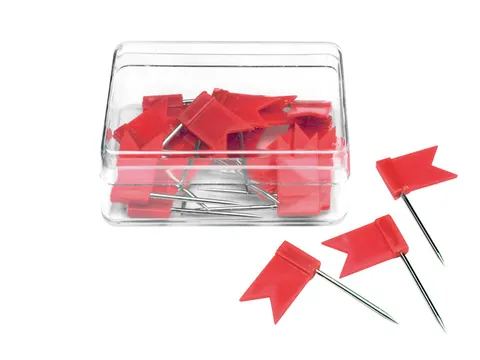Markeervlaggetjes Alco 20 stuks in doosje rood