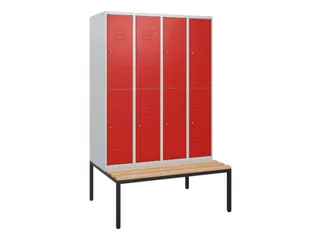 Dubbeldekse dekenkist,HxBxD 1950x1200x815mm,4x2vak.,vak B 300mm - 1