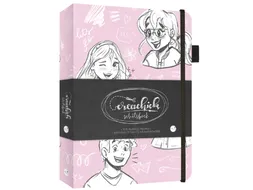 Schetsboek CreaChick Pink 108 pagina's Hardcover