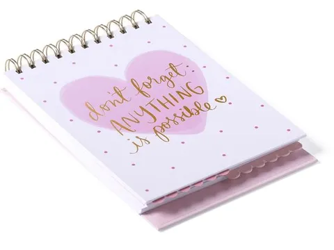 Bloc-notes spirale Dont Forget ligné 15x22cm