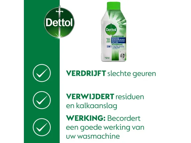 Dettol 5 in 1 Wasmachine Reiniger 2x 250ml