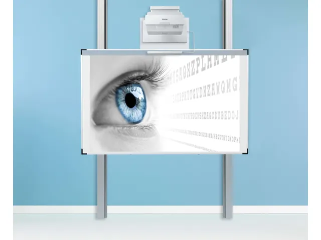 Projectiebord 126x231cm 16:9 kolom mat wit Extraflat finger touch