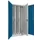 verticale kast cil.slot HxBxD 1950x1000x600mm RAL7035 front RAL5010