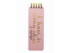 Notitieblok Èccolo DL spiraal Pink lijn ca. 8x23cm 100gr. 150pag.