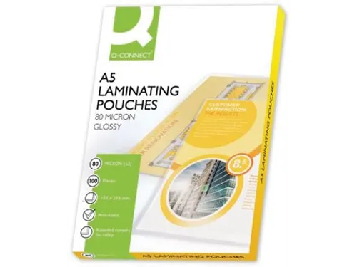 Lamineerhoes A5 Glanzend 153x216mm 2x80 Micron Doos 100 stuks