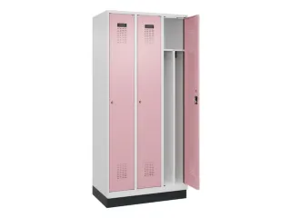 locker voor scheiding van kleding,HxBxD 1950x900x500mm,3vak - 1