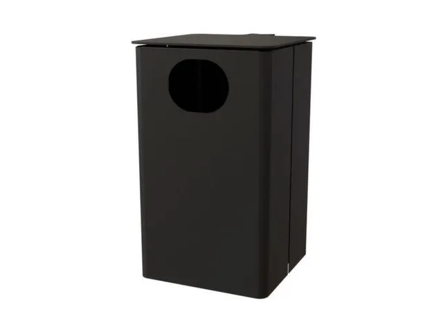 afvalbak,HxBxD 537x325x388mm,afvalbak inhoud 35l,romp staal RAL7021