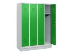schoollocker,HxBxD 1630x1200x500mm,4vak,vak B 300mm,cil.-slot,sokkel