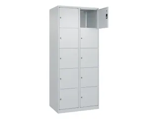 lockerkast,HxBxD 1850x800x500mm,2x5vakken,vak B 400mm,cil.-slot - 1