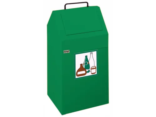 Afvalverzamelaar Vuurremmend 45 Liter 640X330X310Mm Groen