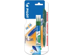gelroller Frixion Ball groen, blister van 4