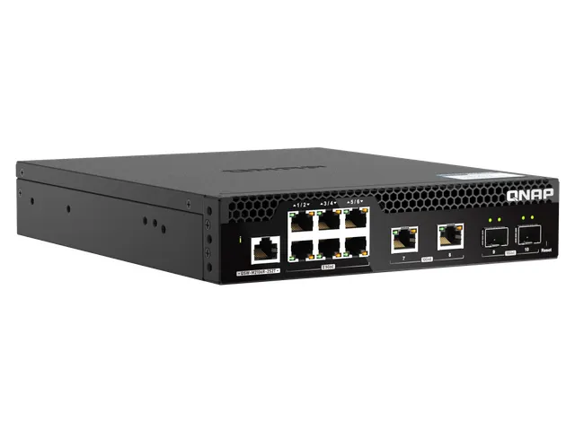 QNAP QSW-M2106R-2S2T, Managed, L2, 10G Ethernet (100/1000/10000), Rack