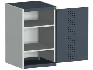 kast met geperforeerde platen,HxBxD 1000x650x650mm,2xStalen bodem - 1
