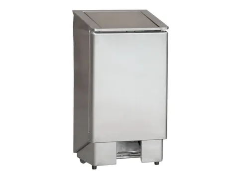 Afvalbak 60 Liter met voetpedaal RVS