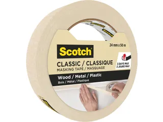 Afplaktape Scotch Classic 24mmx50m beige - 1
