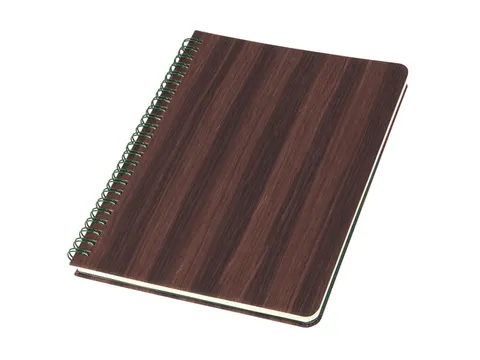 Notitieboek Conceptum A5 spiraal hout punt-gelijnd 160 pag 100gr HC