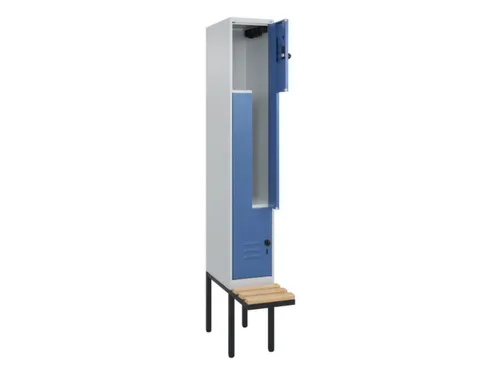 Z-garderobekast,HxBxD 2120x300x815mm,2vak,vak B 300mm,draaigrendel