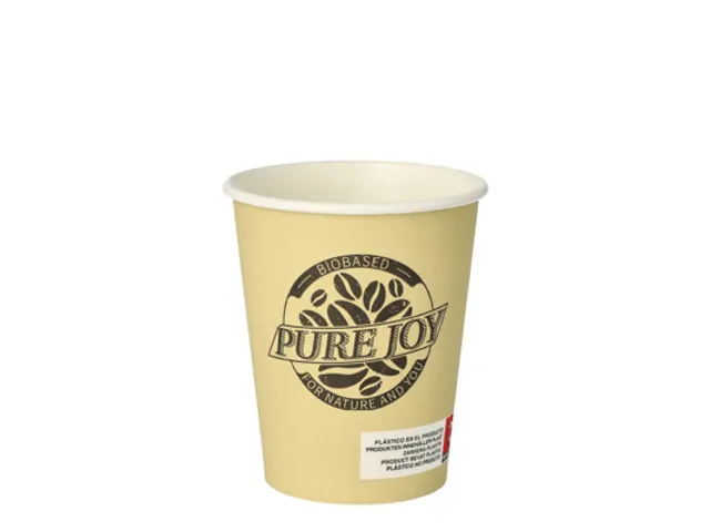 Papstar Pure Joy Drinkbekers 200 ml uit Karton Ø8x9,2cm Crème 50 st.