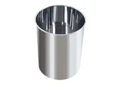Ronde papierbak 15 Liter RVS
