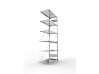 systeemstelling,aanbouwveld,CLIP,HxBxD 2500x1006x536mm,vakl. 150kg - 5