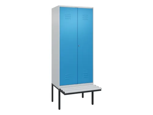 locker voor scheiding van kleding,HxBxD 2120x800x815mm,2vak