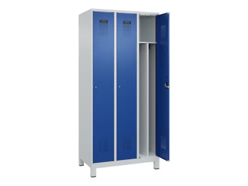 locker voor scheiding van kleding,HxBxD 1950x900x500mm,3vak