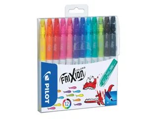 Viltstift Pilot Frixion Colors Medium punt 12 Viltstiften Assorti - 1