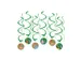 Jungle hangdecoratie 70cm Party Swirl 12 stuks