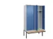 locker voor scheiding van kleding,HxBxD 2120x1200x815mm,4vak