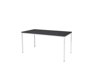 Domino Basic Tafel Vaste Hoogte 160x80 houtprint schaduw wit 4-poots - 1
