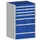 ladekast HxBxD 1200x800x650mm 7laden romp RAL7035 front RAL5010
