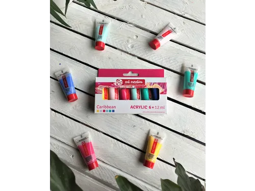 Acrylverf Talens Art Creation Caribbean assorti 6 tubes à 12ml