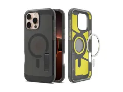 Tough Armor iPhone 16 Pro Max Hoesje MagSafe Back Cover Frosted Zwart