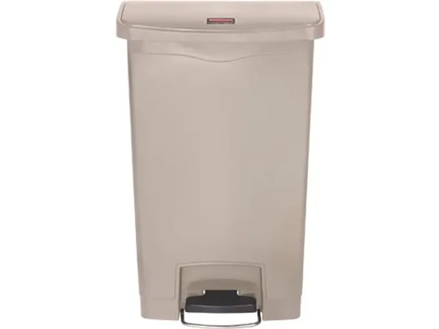 Rubbermaid Slim Jim collecteur Step-On Front Step, beige, 50 l