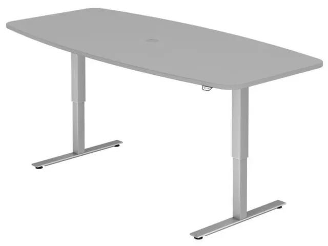 In hoogte verstelbare vergadertafel,HxBxD 710-1200x2200x1030mm