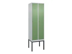 locker,HxBxD 2120x600x500mm,2vak,vak B 300mm,cil.-slot,voetonderstel